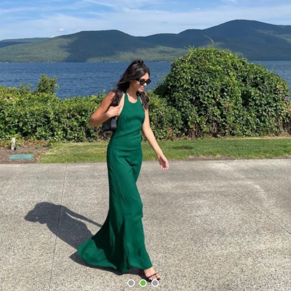 REFORMATION GREEN DRESS - SIZE XS